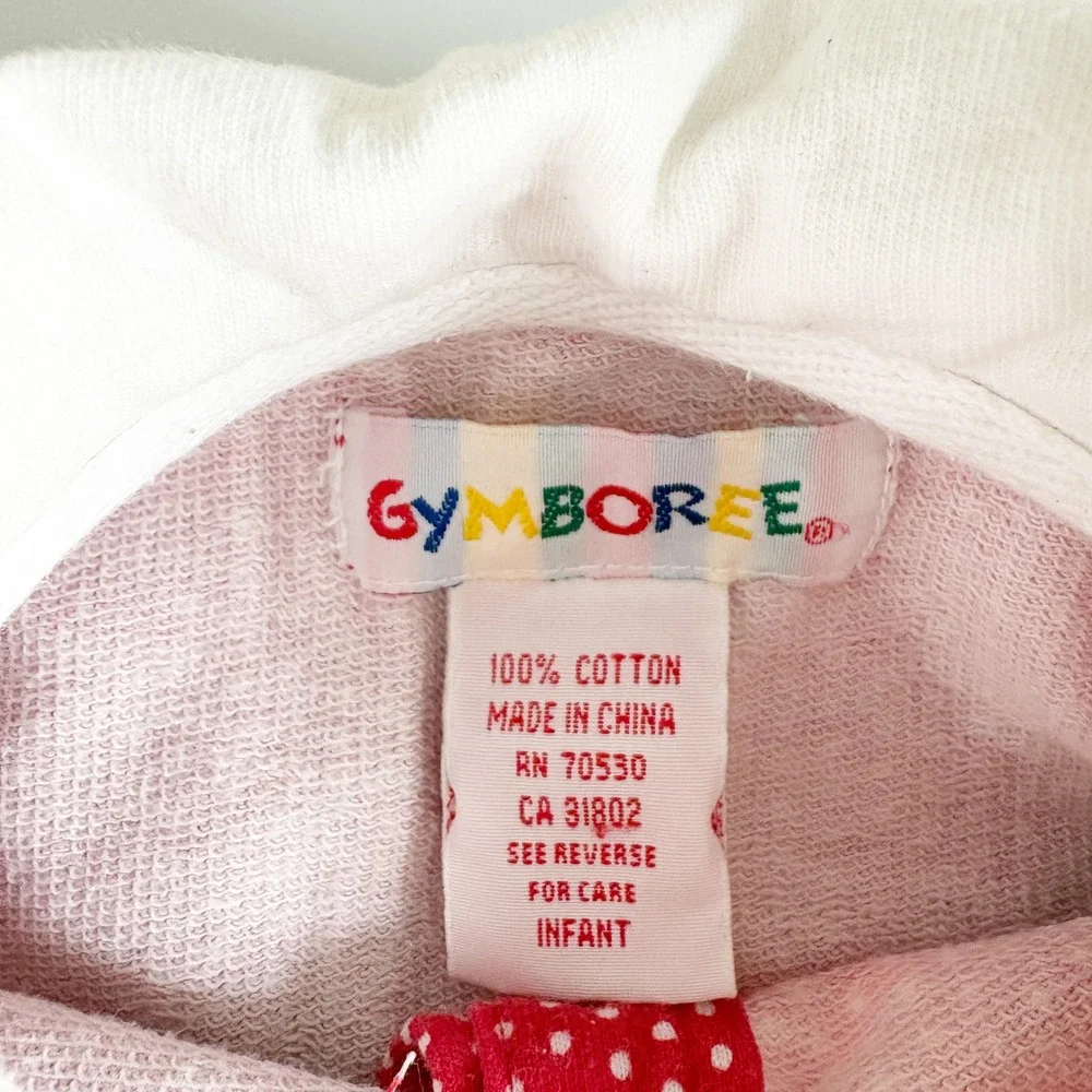 Gymboree Infant Red Polka Dot Hi Ho Sailor French Nautical Romper 1996 Vintage